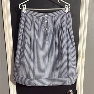 Banana Republic Striped A-Line Skirt Pockets Size: 10 Length: 24.5”